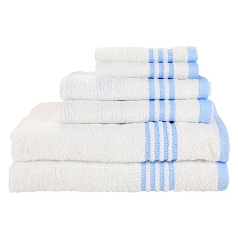 Arkwright Piece Bathroom Towel Set Blue Stripes Bath Towels