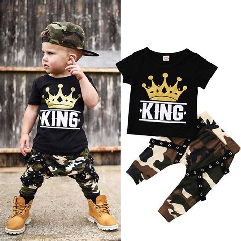 Cheap Fashion Casual Toddler Kids Baby Boys Clothes Short Sleeve Tops T