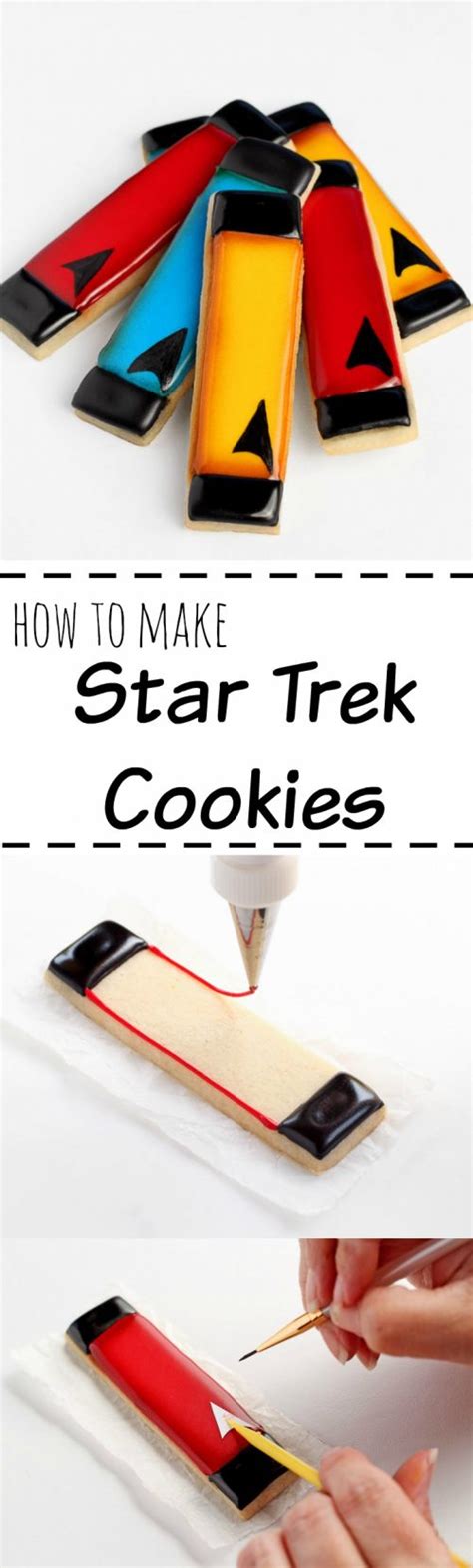 How To Make Simple Star Trek Cookies With Video The Bearfoot Baker