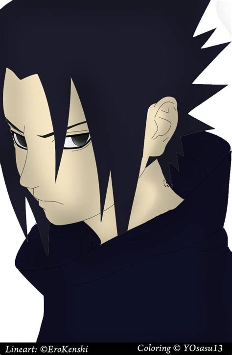 Sasuke Lineart By Erokenshi By Yosasu13 On Deviantart