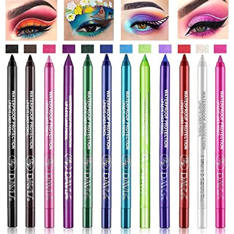12 Colors Eyeliner Pen Setglitter Eyeliner Pencilpearl Eyeliner