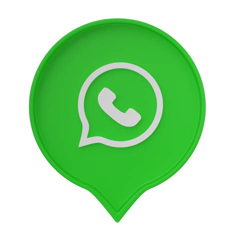 3d Prestar Whatsapp Logo Icono Aislado En Transparente Antecedentes