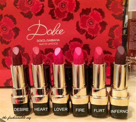 the fashionable esq dolce and gabbana matte lipsticks are perfect for fall