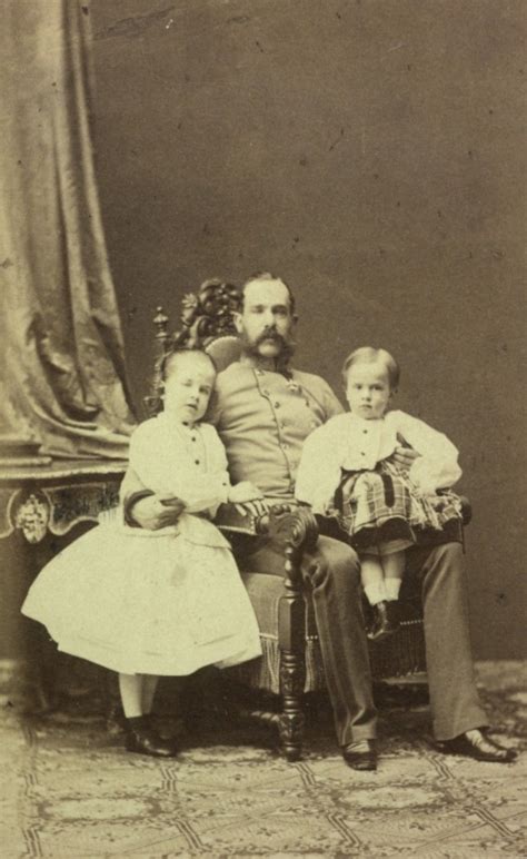 Emperor Franz Joseph I With His Children Crown Prince Rudolf And