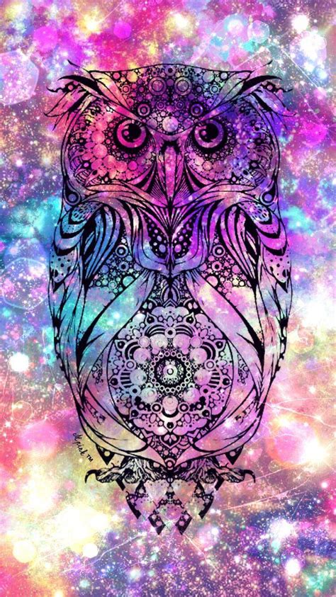 Galaxy Owl Wallpapers Top Free Galaxy Owl Backgrounds Wallpaperaccess