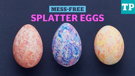 Splatter Easter Eggs Genius Mess Free Hack Easter Crafts Youtube