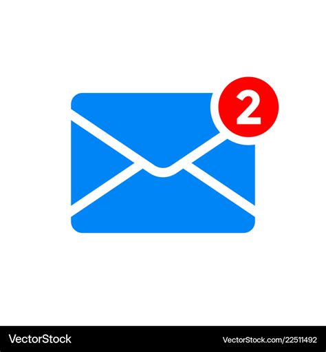 New Message Notification Icon Royalty Free Vector Image