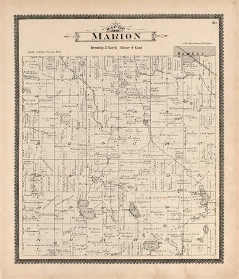 Map Available Online 1895 Standard Atlas Of Livingston County