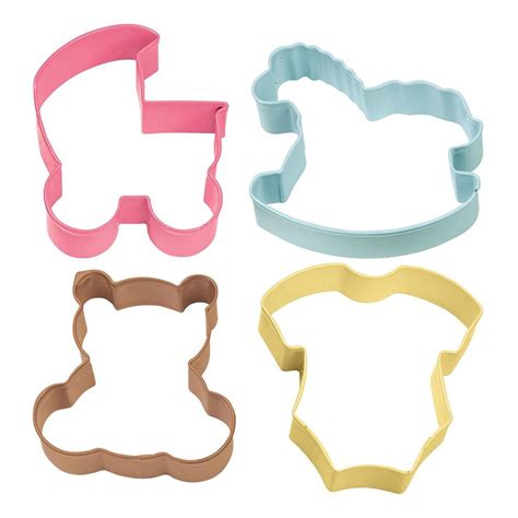 Wilton Baby Shower Theme Cookie Cutter Set 4 Pieces Hobbycraft