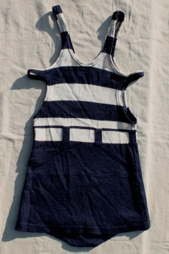 dated 1920s vintage wool swimsuit nautical striped bathing suit flapper era jantzen swimming