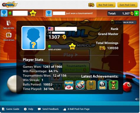Starting play from a beginner level, improve to play 8 ball pool you will need a game currency (coins and bills), some of which is issued the first time the application is launched. Get you 5,000 pool coins in miniclip 8 ball pool ...