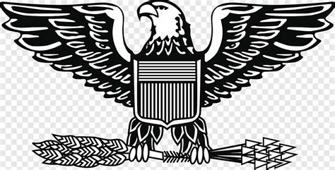Free Download Black And White Eagle Illustration Military Rank