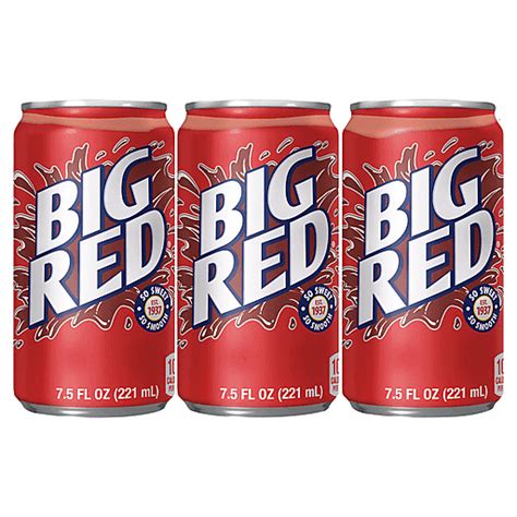 Big Red Soda 75 Fl Oz Mini Cans 6 Pack Soft Drinks Valumarket