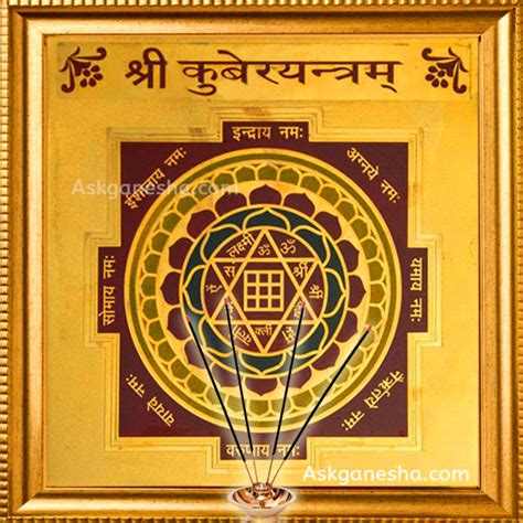 Kuber Yantra Worship Lord Kuber For Wealth Money Business Material