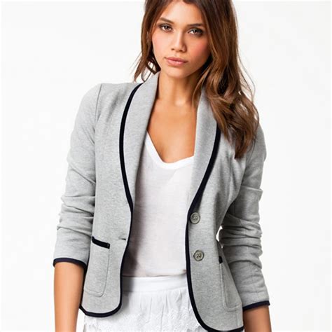 Buy Free Shipping 2017 New Spring Autumn Women Casual Blazers Jackets Large