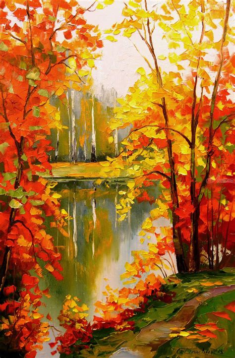 Golden Autumn Paintings By Olha Darchuk