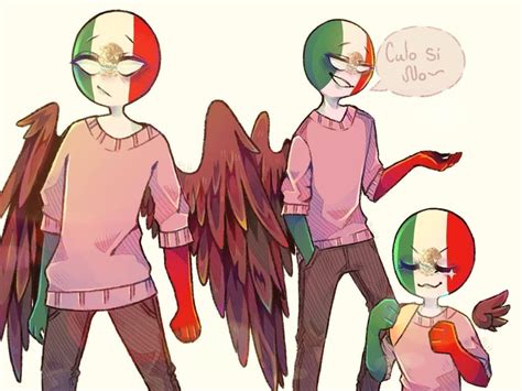 México Countryhumans By Luhallow Instagram