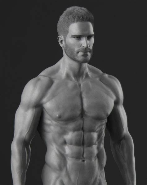 Artstation Anatomical Study And Wip Chao Dong Male Face Male Body