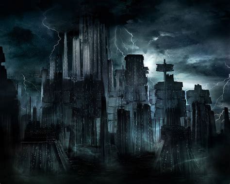 Dark City Wallpapers Top Free Dark City Backgrounds Wallpaperaccess