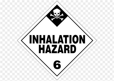 Dangerous Goods Placard Hazard Label HAZMAT Class Gases PNG Image