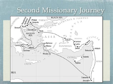 Pauls 2nd Missionary Journey Map Maps For You