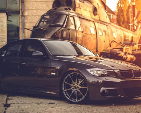 free download wallpaper 1920x1080 bmw e90 deep concave black helicopter full hd [1920x1080] for