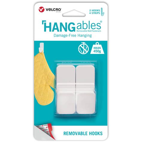 Pack Of 2 Velcro Brand Hangables Removable Small Hooks