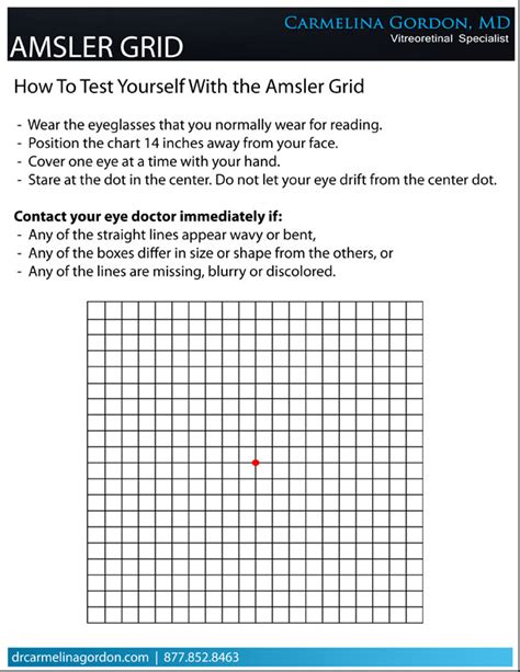 Printable Amsler Grid Chart