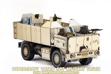 Ninjatoes Papercraft Weblog Papercraft Tatra Sot Military Truck 143
