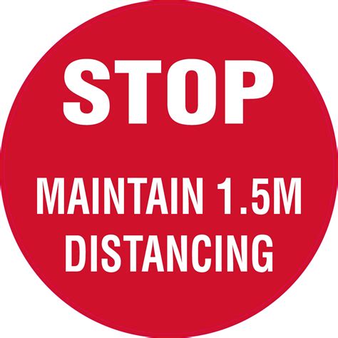 Keep Your Distance 15m Help Prevent The Spread Sign 225mm X 300mm