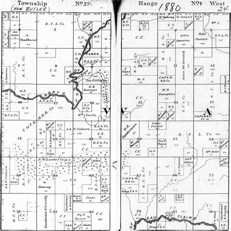 Historic Plat Maps Of Warner Township Clark Co Wi