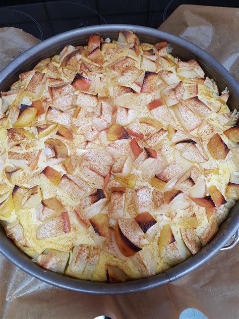 Schneller fettarmer Apfelkuchen aus Dinkelvollkornmehl mit Quark ...