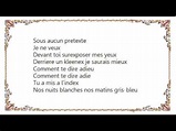 Jimmy Somerville - Comment Te Dire Adieu Lyrics - YouTube