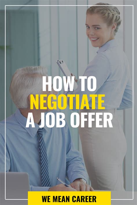 How To Negotiate A Job Offer Job Search Tips Job Offer Job