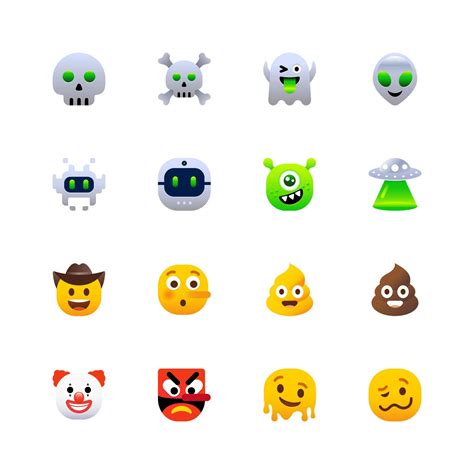 Rounded Emoji Icons Set3 21017166 Vector Art At Vecteezy