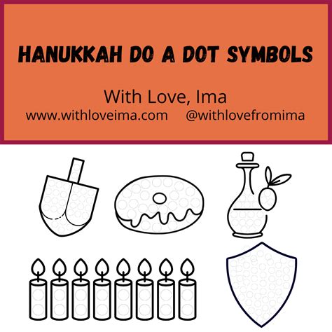 Hanukkah Do A Dot Symbols With Love Ima