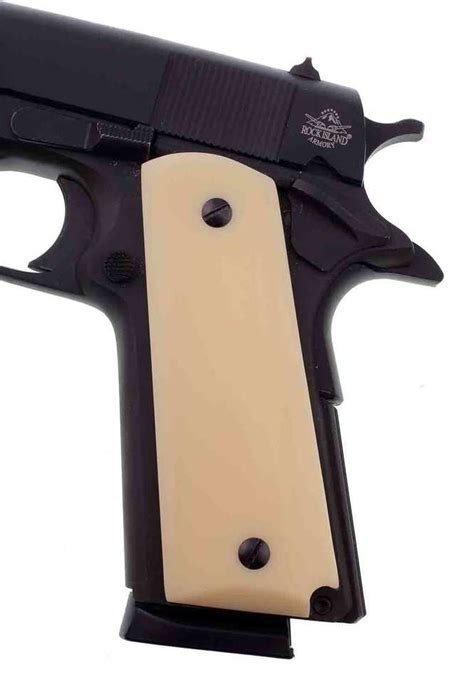 1911 Full Size Acrylic Faux Ivory Grips Woodworld Of Texas