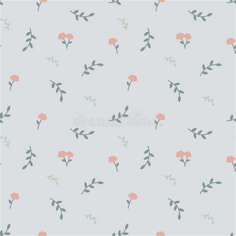 Vector Illustration Seamless Pattern Cute Minimalistic Images Doodle