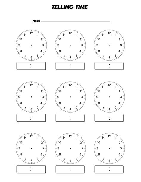 Clock Printable Worksheets Web Use These Time Worksheets To Produce