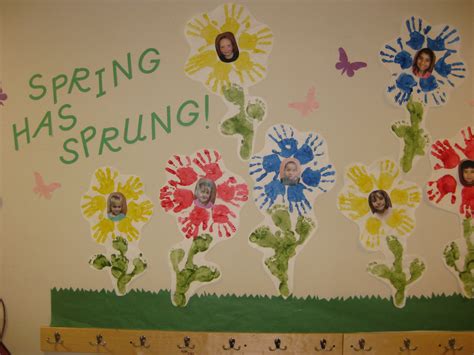 I Made This Spring Bulletin Board During Student Teaching My First