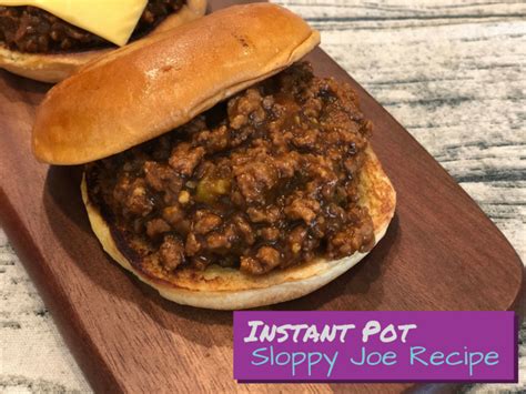 Instant Pot Sloppy Joes Perfect Weeknight Meal She Cooks With Help