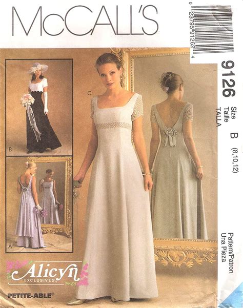 Mccalls 9126 Sewing Pattern Misses Bridal Dresswedding
