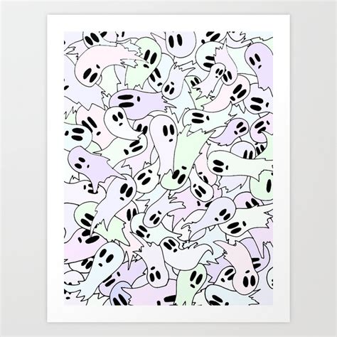 Pastel Ghosts Art Print By Migill Society6