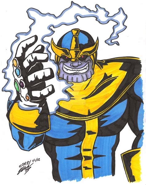 Thanos Commission By Miadoodle On Deviantart