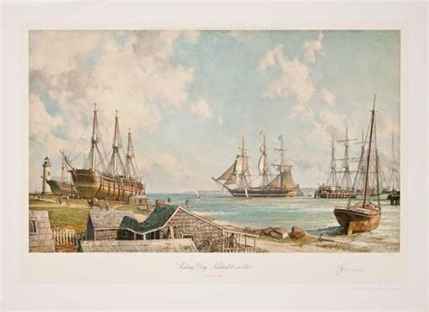 Nantucket Sailing Day In 1841 Kensington Stobart Gallery