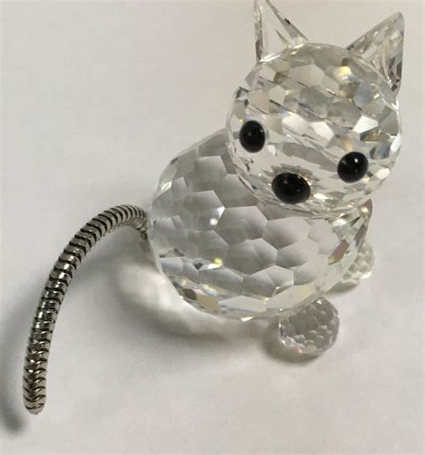 Sold At Auction Swarovski Crystal Cat Figurine
