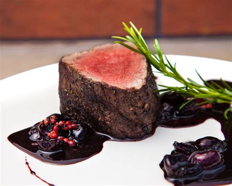 This elegant beef tenderloin matches perfectly with the lemony, cream sauce. Gusto Worldwide Media - Beef Tenderloin with Cherry Sauce