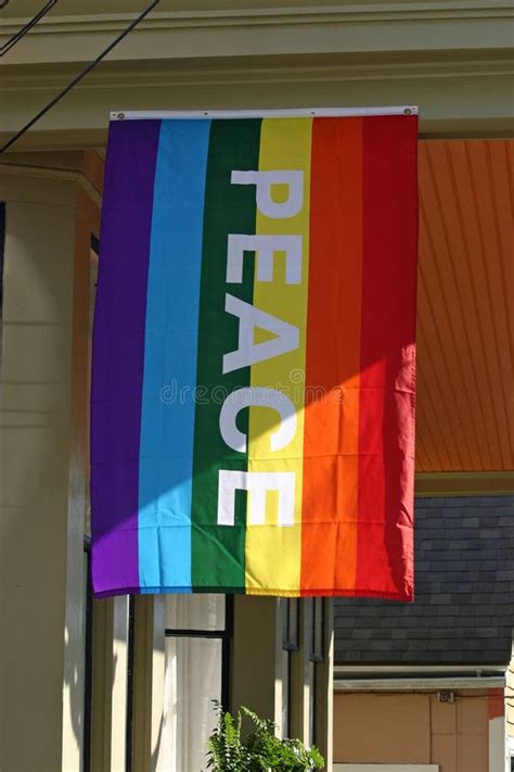 Gay Pride Peace Banner Stock Photo Image Of Yellow Lesbian 26672968