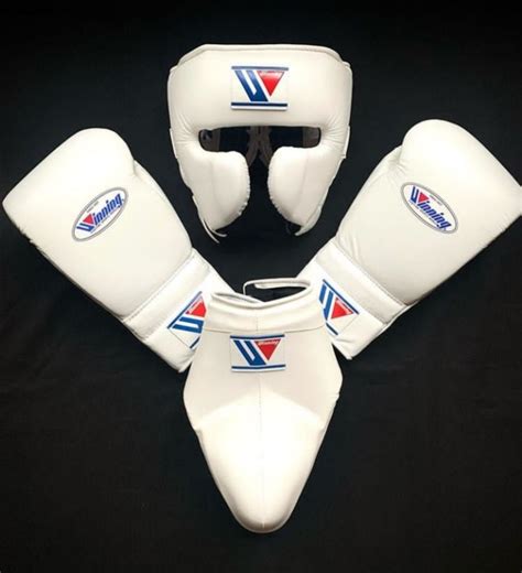 Custom Made Winning Boxing Sets Boxing Gloves Head Guard Groin Guard Winning Boxing Sparring