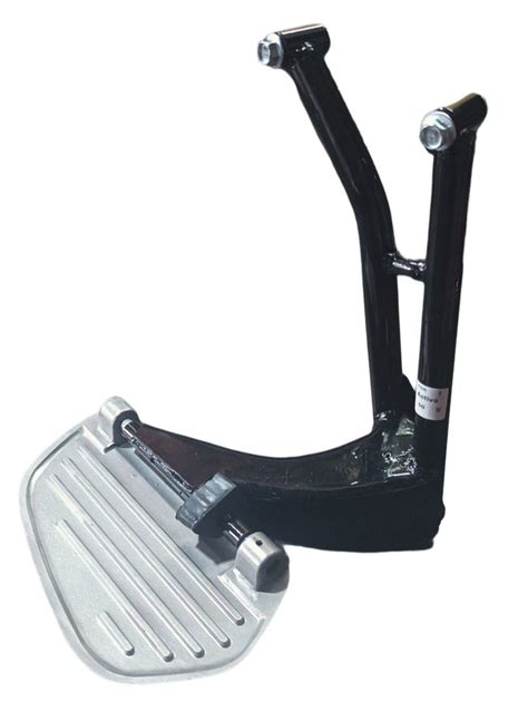black and silver scooty foot rest for vehicles size 16x8inch at rs 300 piece in bengaluru